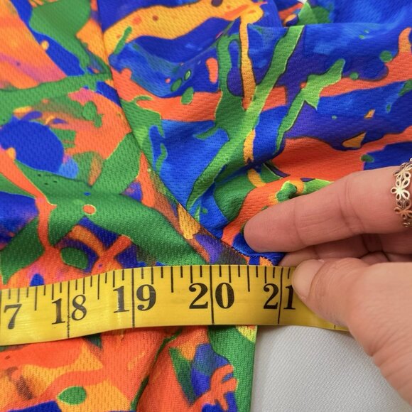 Aofmoka Blacklight Fluorescent UV Tshirt Men Size S Women Faces Neon Club Party - Picture 10 of 11